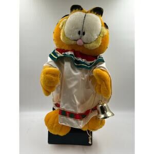Vintage Garfield 20" Animated Garfield Christmas Singing & Motion Tested & Works